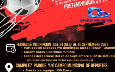 Torneo Fútbol-7 «Villa de Illescas» Pretemporada 23-24