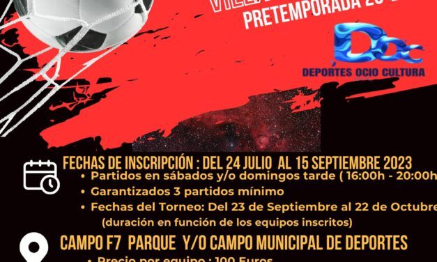 Torneo Fútbol-7 «Villa de Illescas» Pretemporada 23-24