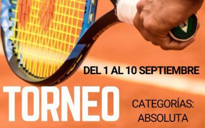 Torneo de tenis en Illescas. Memorial Rubén Martínez Rubio