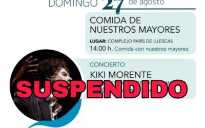 Fiestas Illescas 2023. Suspendido el concierto de Kiki Morente