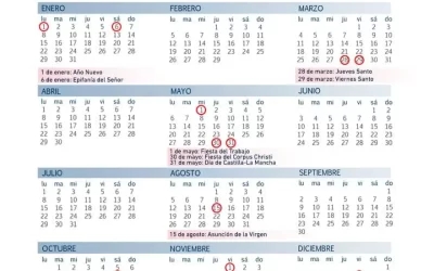 Calendario laboral 2024. 12 Festivos nacionales. Nueve son comunes a toda España