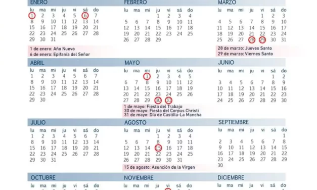 Calendario laboral 2024. 12 Festivos nacionales. Nueve son comunes a toda España