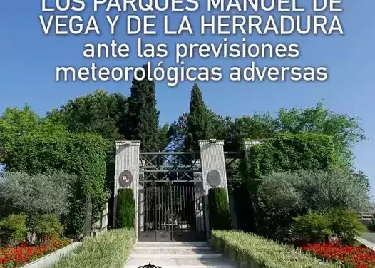 Cerrado el Parque Manuel de Vega y el de la Herradura por meteorología adversa