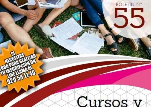 Abierto el plazo de inscripción para cursos y actividades del boletín 55