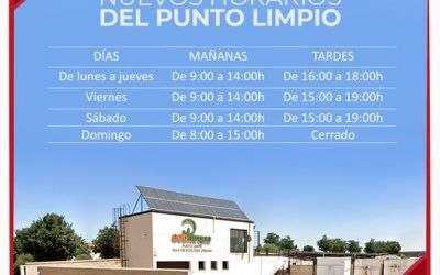 Nuevos horarios Punto Limpio de Illescas