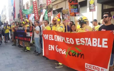 Protestas y malestar de los bomberos del GEACAM ante el Gobierno de Page