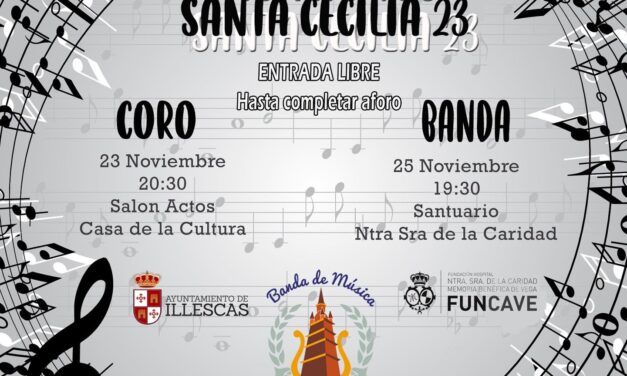 Conciertos Santa Cecilia 2023 en Illescas. Asociación Musical Manuel de Falla