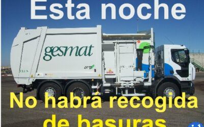 Esta noche no habrá recogida de basuras en Illescas