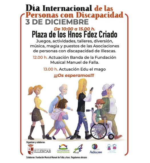 Actos en Illescas dia 3 dia de las personas con discapacidad