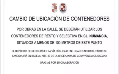 Cambio de contenedores en el Barrio Ochando de Illescas