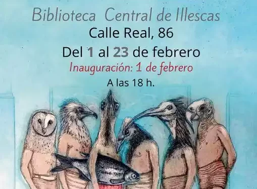 Biblioteca de Illescas. Exposición de aguafuertes «pájaros en la cabeza»