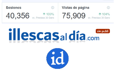 illescasaldia.com alcanza más de 75.000 clic en los últimos 30 días.