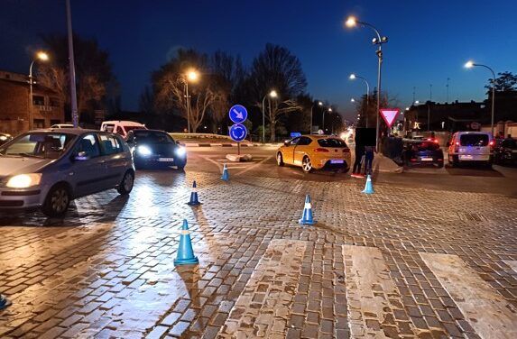 Dos heridos en un accidente de tráfico, ayer viernes tarde en Illescas