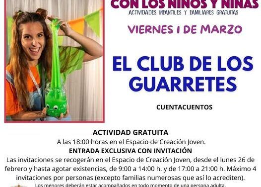 Entrega de invitaciones para el cuenta cuentos «El club de los guarretes»