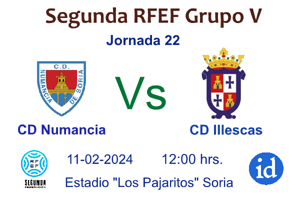 El domingo a las 12 en Los Pajaritos de Soria, gran encuentro de futbol entre el Numancia y el Illescas. (videos entrenadores)