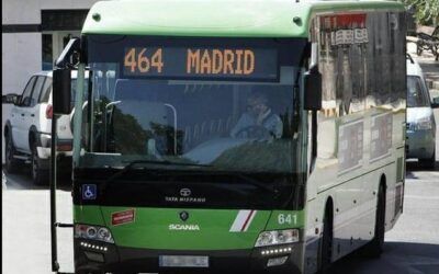 Desvío de línea bus 464 en Illescas. Asfaltado calle Boquerón