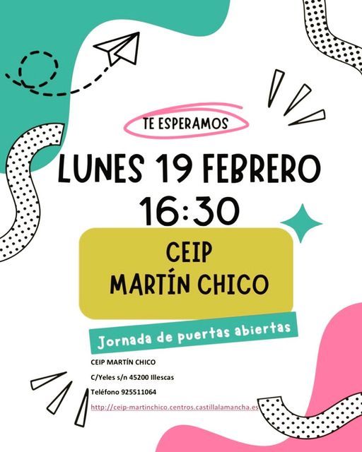 Jornada de puertas abiertas CEIP Martin Chico Illescas