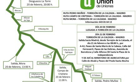 Gráficos de los recorridos, que afectan a Illescas y alrededores en la tractorada días 20 y 21