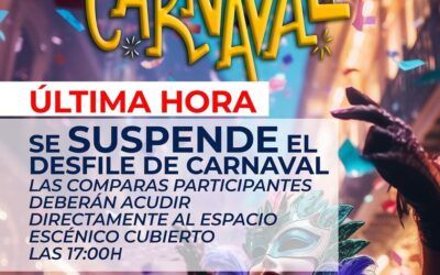 ¡¡ ULTIMA HORA !!  Se suspende el desfile de Carnaval en Illescas