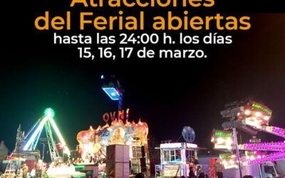 Algunas atracciones del ferial estarán abiertas estos días