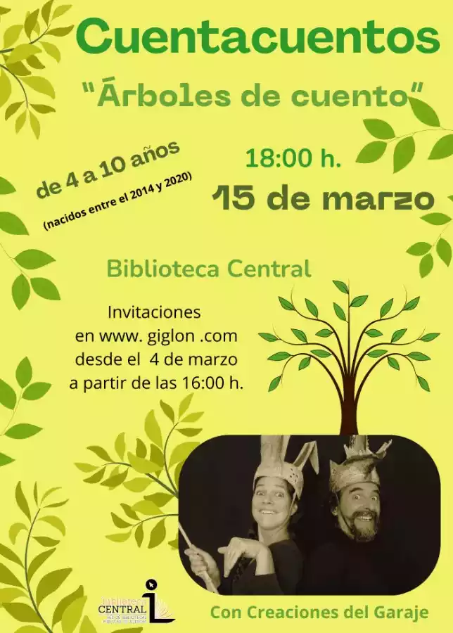 Viernes 15, cuentacuentos: "Arboles de cuento" en Illescas