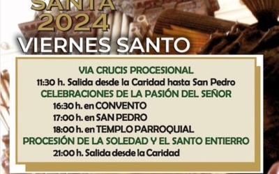 Semana Santa Illescas 2024. Programación religiosa Viernes Santo