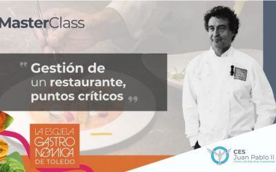 EL Chef Pepe Rodríguez, Imparte MasterClass en la Escuela Gastronómica de Toledo