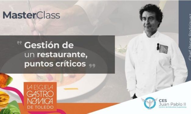 EL Chef Pepe Rodríguez, Imparte MasterClass en la Escuela Gastronómica de Toledo