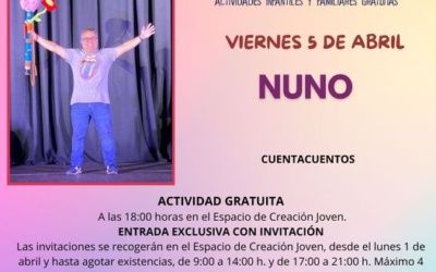 Actividades infantiles en Illescas. Cuentacuentos «Nuno» día 5 de Abril