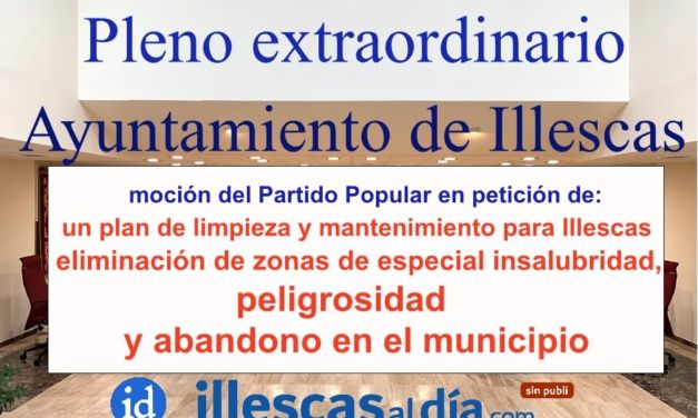 Mañana Viernes, Pleno Extraordinario del Ayuntamiento de Illescas