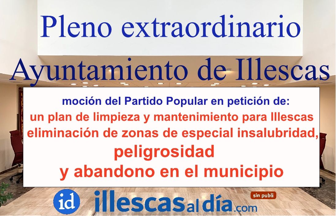 Ayuntamiento de Illescas. Convocatoria Pleno Extraordinario día 19 de Abril de 2024