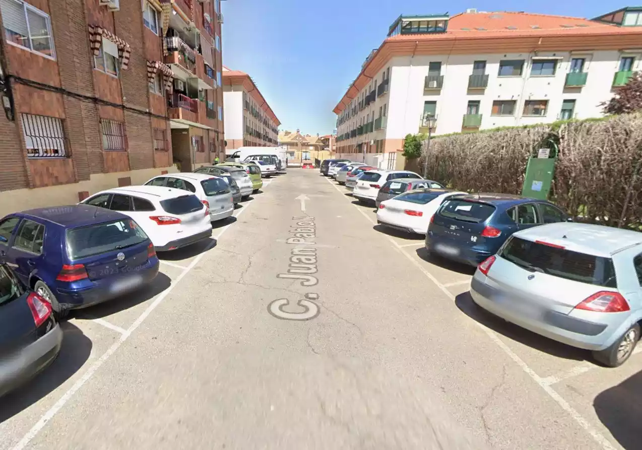 Vista parcial calle juan pablo II Illescas. google maps