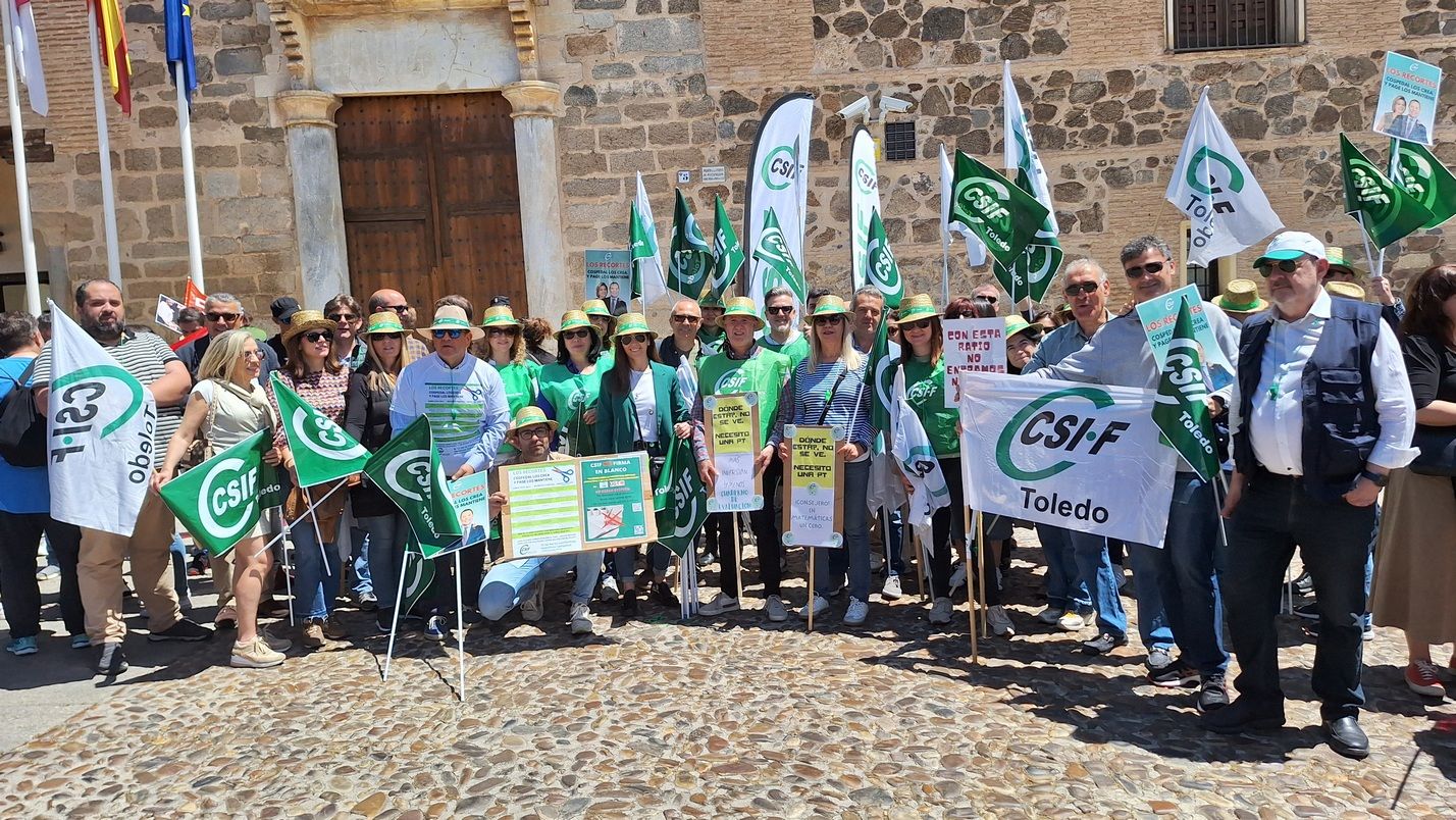 Manifestación docentes CSIF Toledo