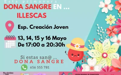 A partir de mañana y durante 4 días, donación de sangre en Illescas