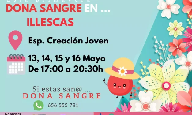 A partir de mañana y durante 4 días, donación de sangre en Illescas