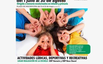 Del 1 de julio al 30 de agosto, Escuela de Verano 2024 en Illescas