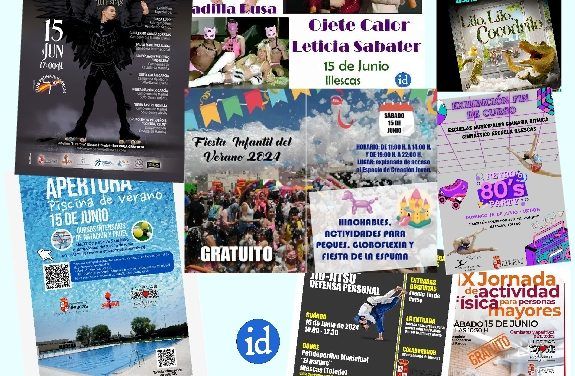 Eventos destacados días 15 y 16 de junio en Illescas. Toda la información