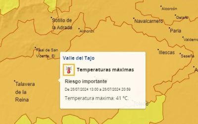 Continuarán las altas temperaturas en torno a los 40 grados en la zona de Illescas