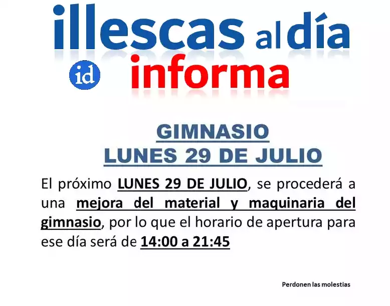 Horario Gimnasio Illescas