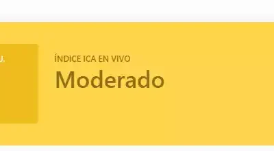 A las 14 hrs. de hoy la concentración de PM2,5 es 4 veces superior a lo recomendado