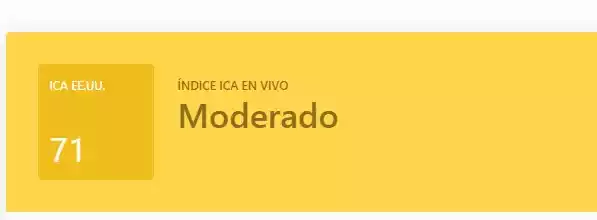 A las 14 hrs. de hoy la concentración de PM2,5 es 4 veces superior a lo recomendado