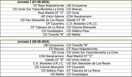 CD Yaiza Vs CD Illescas en la 1ª jornada de 2ª RFEF  (hay calendario completo)