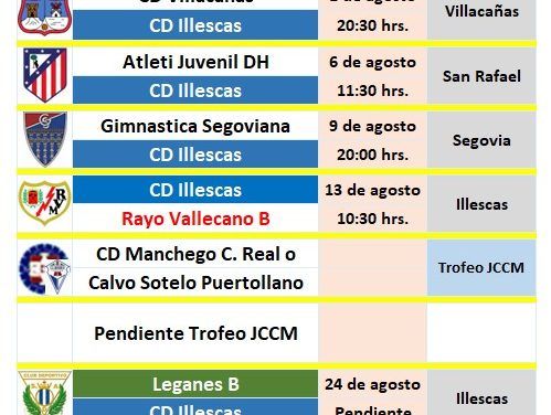 El CD Illescas ha previsto siete partidos para la pretemporada