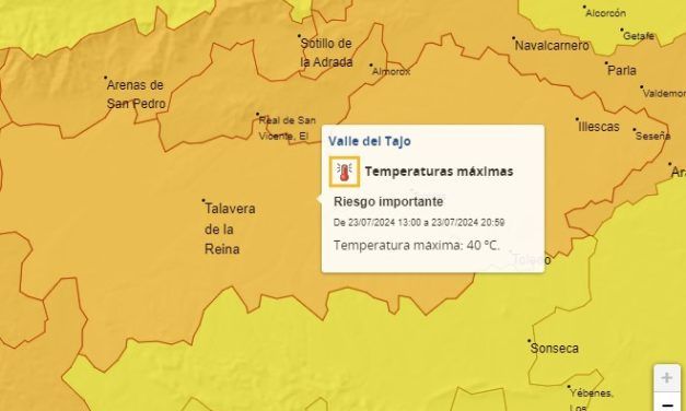 Alerta por altas temperaturas mañana lunes y el martes en Illescas