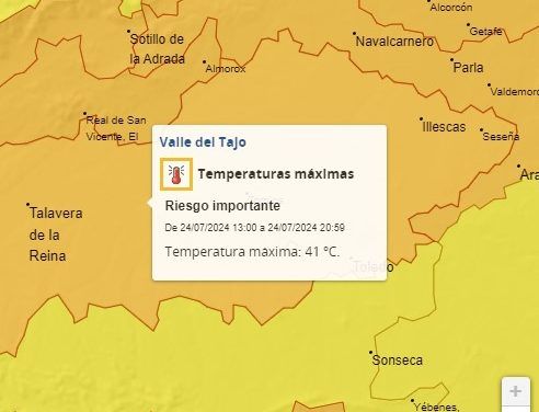 Nueva ola de calor sahariano. Máximas de hasta 41 grados en Illescas