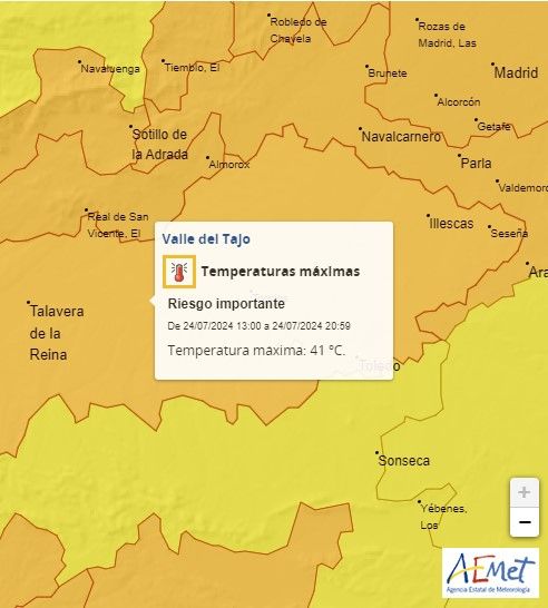 Temperaturas miércoles illescas