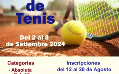 Torneo de Tenis 2024. Memorial Rubén Martínez Rubio