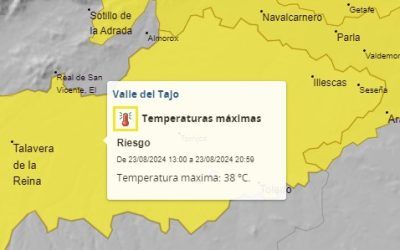 Mañana Viernes 22, de nuevo en aviso amarillo por temperaturas altas