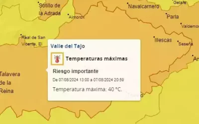 Hasta el viernes 40 grados en la zona de Illescas. Fin de semana 42 º