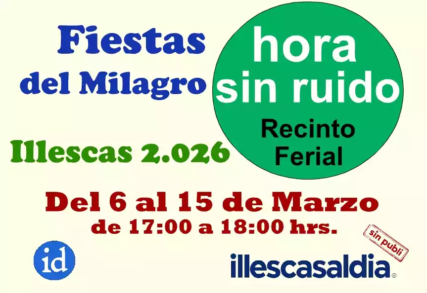Hora sin ruido Fiestas Milagro 2026